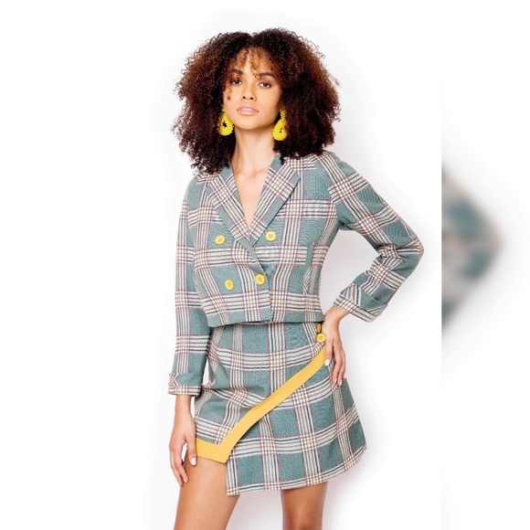 Clueless inspired plaid set skirt + blazer